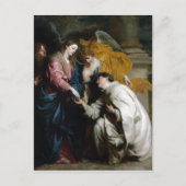 アントニー・ヴァン・ダイク  祝福された者の幻視 ポストカード (正面)