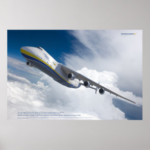 アントノフ An-225 ミャー: 3D 航空アートプリント ポスター