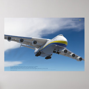 アントノフ An-225 ミャー: 3D 航空アートプリント ポスター