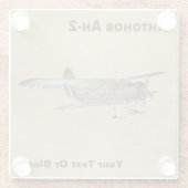 アントノフAn-2ガラスコースター ガラスコースター (裏面)