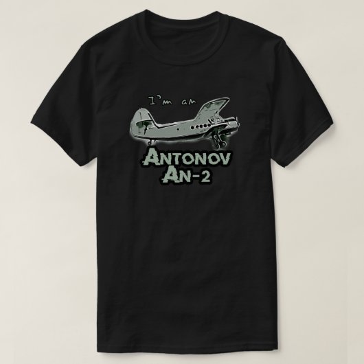 アントノフAN-2ヴィンテージ機 Tシャツ (デザイン正面)