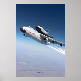 アントノフAn-225 ムリヤとツポレフ ブールァンが空に ポスター