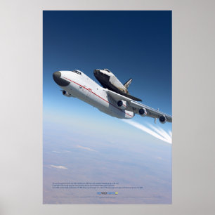 アントノフAn-225 ムリヤとツポレフ ブールァンが空に ポスター