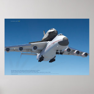 アントノフAn-225 ムリヤとツポレフ ブールァン イン ザ スカイ ポスター