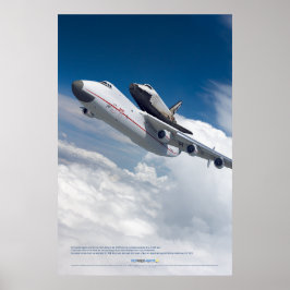 アントノフAn-225 ムリヤとブラン宇宙シャトル 飛行 ポスター