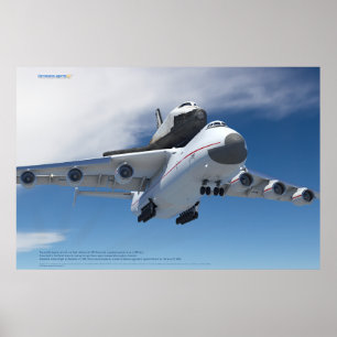 アントノフAn-225 ムリヤ と ブラン スペースシャトル ポスター