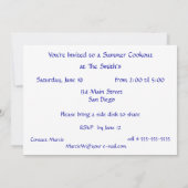 アントピクニック招待状 招待状 (裏面)