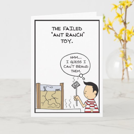 アントファーム誕生日 カード (黄色い花)