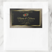 アントラサイトグリッターブラック製品ラベルLadybug 長方形シール (バッグ)