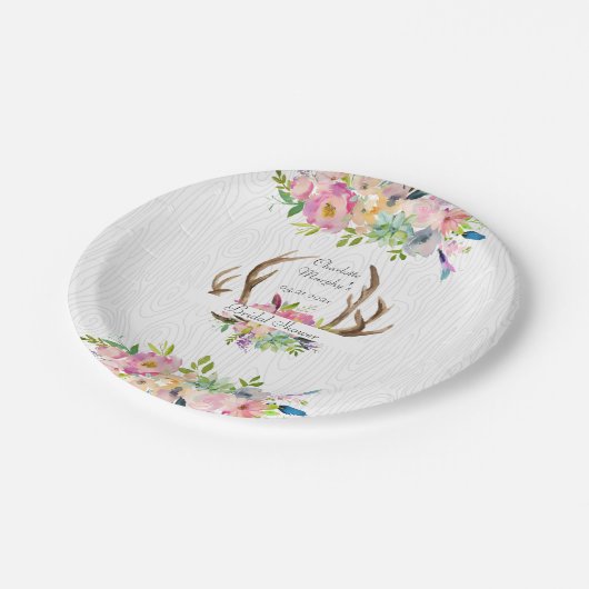 アントラーボーホウォーターの色 ペーパープレート (アングル)