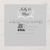 アントラー素朴グラフィック |日付をホワイトセーブ セーブザデート (裏面)