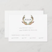 アントラ素朴ーの水彩画 | RSVP | 結婚s セーブザデート (正面/裏面)