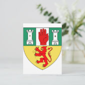 アントリム紋章、アイルランド ポストカード (スタンド正面)