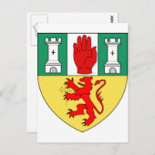 アントリム紋章、アイルランド ポストカード (正面/裏面)