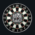 アントレッドディアフォレストデザイン ダーツボード<br><div class="desc">平和な森威厳のあるの中で〔雄ジカの〕枝角のある鹿をフィーチャーするこの円形のデザインは、ターゲットのオーバーレイはっきりしたは、ハンターや自然愛好家にとって必需品である。人間の洞窟や狩りのロッジに理想的な、それはアウトドアの屋内の精神をもたらす。その複雑な詳細と素朴な魅力は、冒険的な装飾スタイルのための傑出した作品である。</div>