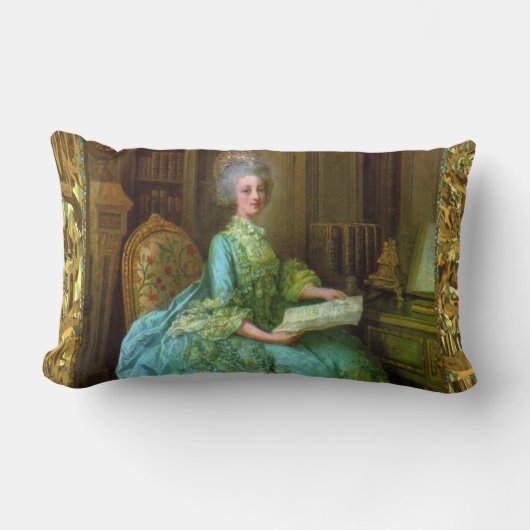 アントワネットの優雅のバロック式のlumbar ランバークッション (正面)