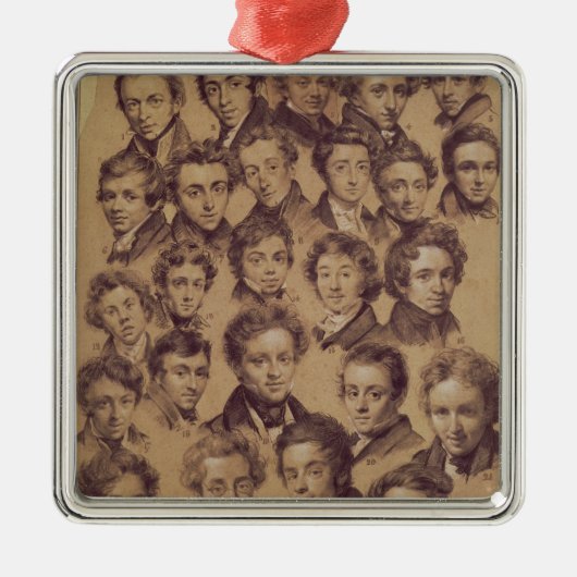 アントワーヌのスタジオからの２５の生徒 メタルオーナメント (正面)