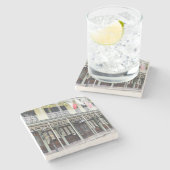 アントワーヌのレストラン・コースター、ニューオーリンズ。 ストーンコースター (横)