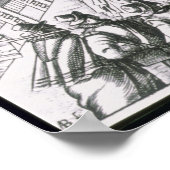 アントワーヌを使った野外での演劇公演 ポスター (角)