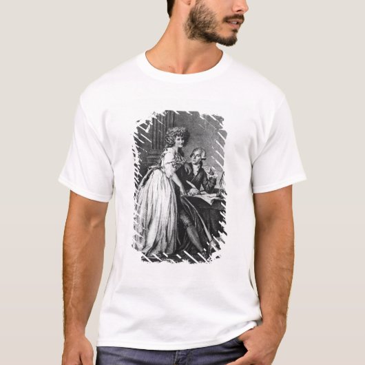 アントワーヌローレントLavoisierおよび彼の妻 Tシャツ (正面)