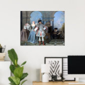 アントワーヌワトオザコメディフランスのアン ポスター (ホームオフィス)