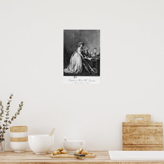 アントワーヌ・ローラン・ラボイジエとその妻 ポスター (キッチン)