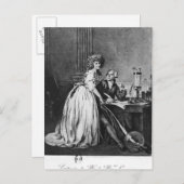 アントワーヌ・ローラン・ラボイジエとその妻 ポストカード (正面/裏面)