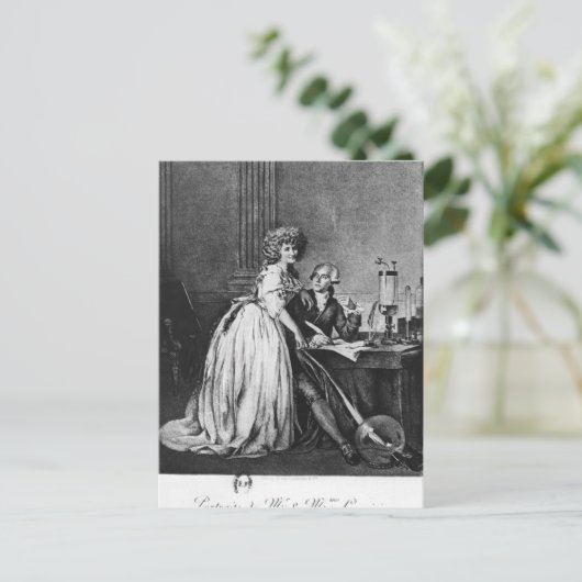 アントワーヌ・ローラン・ラボイジエとその妻 ポストカード (スタンド正面)