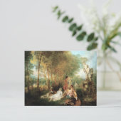 アントワーヌ・ワトー愛の饗宴 ポストカード (スタンド正面)