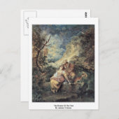 アントワーヌ・ヴァトー著巣のハンター ポストカード (正面/裏面)