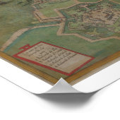 アントワープの地図, 'Civitates Orbis Terrarum'より ポスター (角)