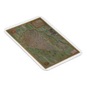アントワープの地図， 'Civitates Orbis Terrarum'より マグネット (右側)