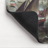 アントワープの港の眺め マウスパッド (コーナー)