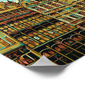 アントワープグロートマルクトイラストレーションベルギー ポスター (角)