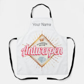 アントワープフランダスベルギーレトロヴィンテージ土産 エプロン (正面)