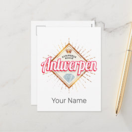 アントワープフランダスベルギーレトロヴィンテージ土産 シーズンポストカード