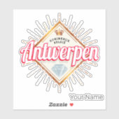 アントワープフランダスベルギーレトロヴィンテージ土産 シール (シート)