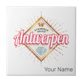 アントワープフランダスベルギーレトロヴィンテージ土産 タイル