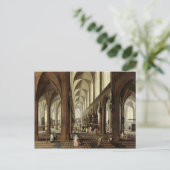 アントワープ大聖堂インテリアc.1650 ポストカード (スタンド正面)