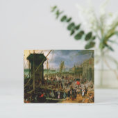 アントワープ港の眺め ポストカード (スタンド正面)