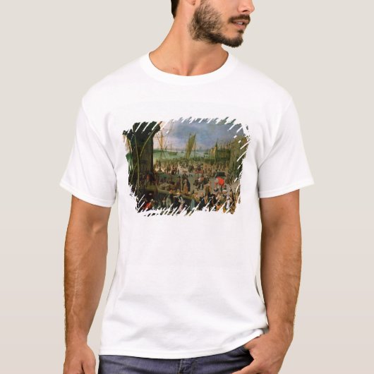 アントワープ港の眺め Tシャツ (正面)