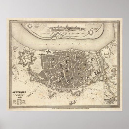 アントワープ、ベルギー ポスター (正面)