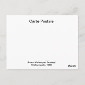 アントワープ、レプリカカードc.1900 ポストカード (裏面)