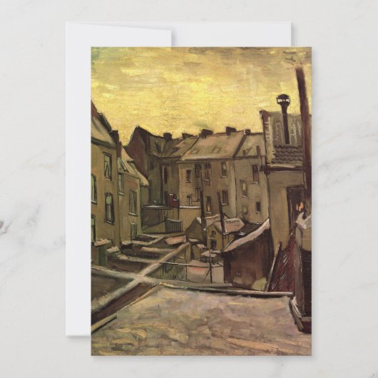 アントワープ，旧ハウスの裏庭，ビンセント・ヴァン・ゴッホ (正面)