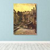 アントワープ，旧ハウスの裏庭，ビンセント・ヴァン・ゴッホ キャンバスプリント (インサイチュ (ウッドフロア))