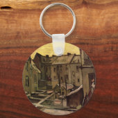 アントワープ,旧ハウスの裏庭,ビンセント・ヴァン・ゴッホ キーホルダー (正面)