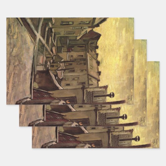 アントワープ,旧ハウスの裏庭,ビンセント・ヴァン・ゴッホ ラッピングペーパーシート (セット)