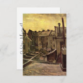 アントワープ,旧ハウスの裏庭,ビンセント・ヴァン・ゴッホ 招待状 (正面/裏面)