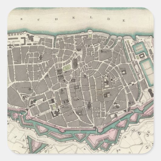 アントワープAntwerpen Anvers スクエアシール (正面)