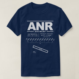 アントワ国際的ップ空港ANR Tシャツ